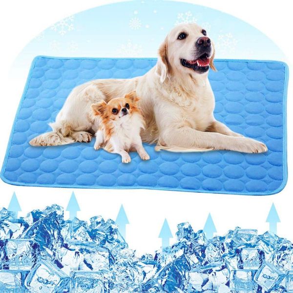 

kennels & pens cooling summer pad mat for dogs cat blanket sofa breathable pet dog bed washable small medium large car chair