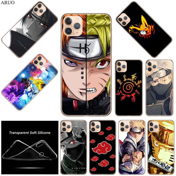 

1dwanimated naruto itachi sasuke soft tpu mobile phone cover silicone vip 12 mini 11 pro xs max 7 8 6 s with se 2020 x xr 5s 5 cover