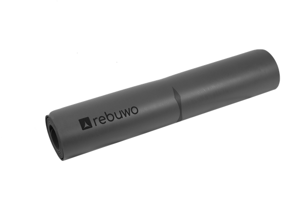 

rebuwo rubber yoga mat gray