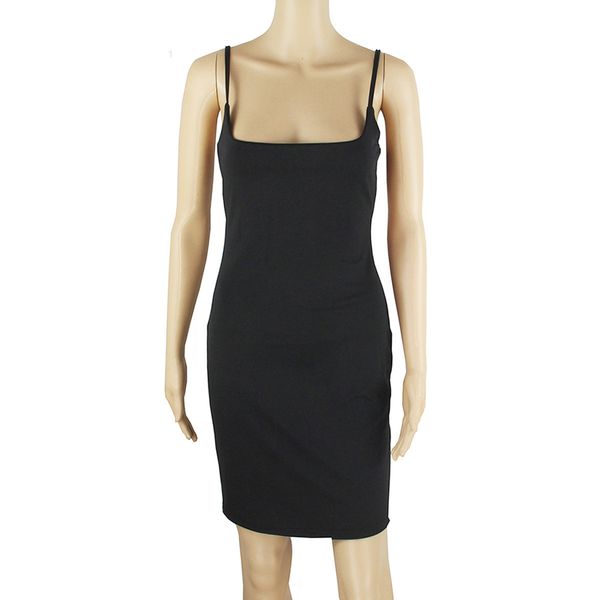 

womens fashion casual dresses brief hip skirt modal dropped summer dress three-color single piecef, Black;gray