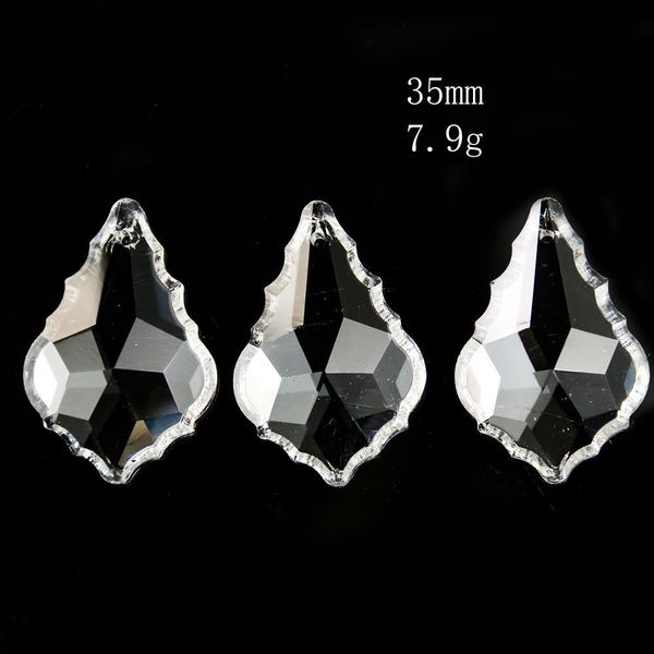 

35 50 63 75mm maple leaf suncatcher crystal prisms clear crystal pendants for chandelier lighting hanging ornament home decor h bbylnk