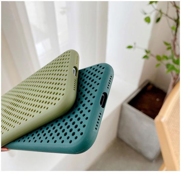 

breathable mesh 11 pro max soft sile candy color phone case for iphone x xr xs max 7 8 6 jllbaq