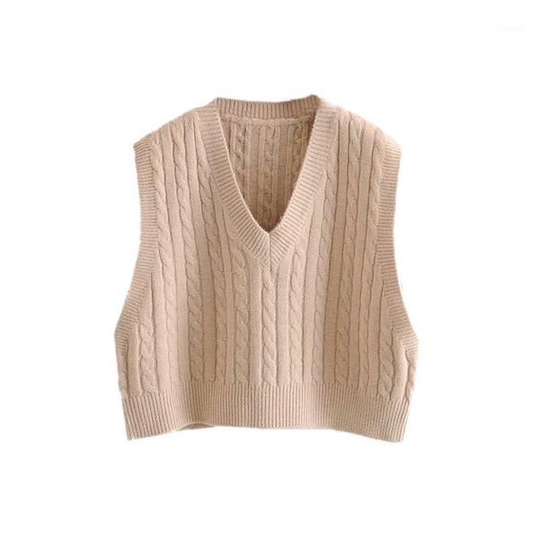 

winter clothes women students sleeveless vest waistcoat high waist twist v-neck waistcoat short christmas sweater shrug casual1, White;black