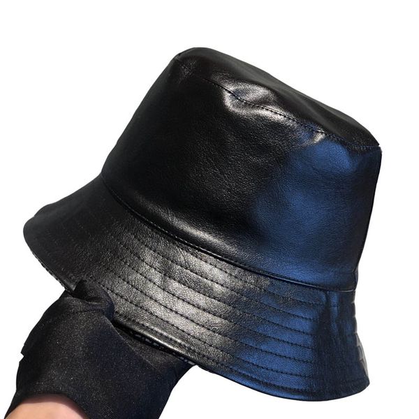 

new bucket hat for men and women fashion classic double-sided wear caps hats leather hat new autumn spring fisherman hat sun caps drop ship, Blue;gray