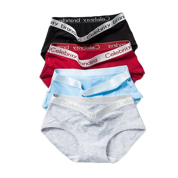 

langsha 5pieces/set panties women soft cotton mid-rise female briefs for girls lingerie seamless comfort ladies underwear  xxl y200425, Black;pink