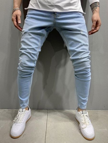 

men ripped skinny jeans v6w6#, Blue