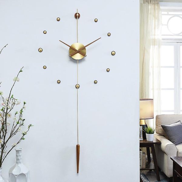 

wall clocks hoshine modern design large clock house decoration watch klok home zegar scienny big size horloge
