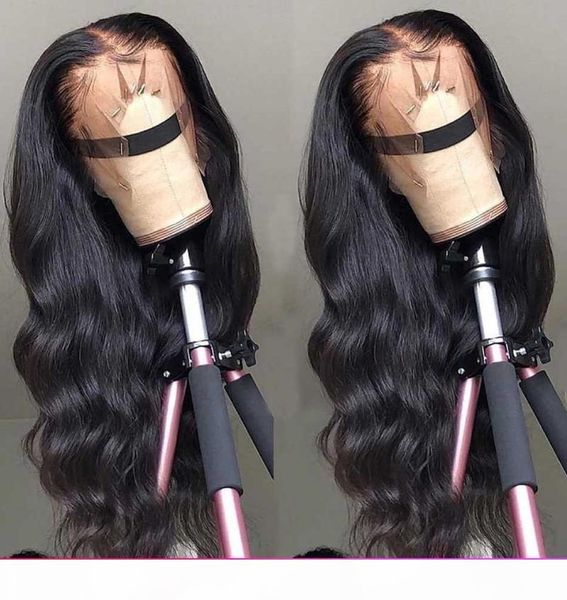 

hd transparent lace frontal wigs t part 150 density body wave lace front wig remy body wave human hair wigs brazilian hair, Black;brown