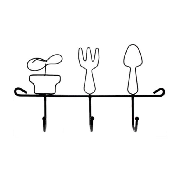 

hooks & rails 1pc hook creative iron metal vintage decoration for bathroom wardrobes cabinets kitchen office