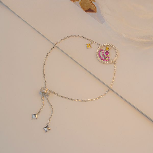 

silver 925 zircon bracelet for married women, Golden;silver