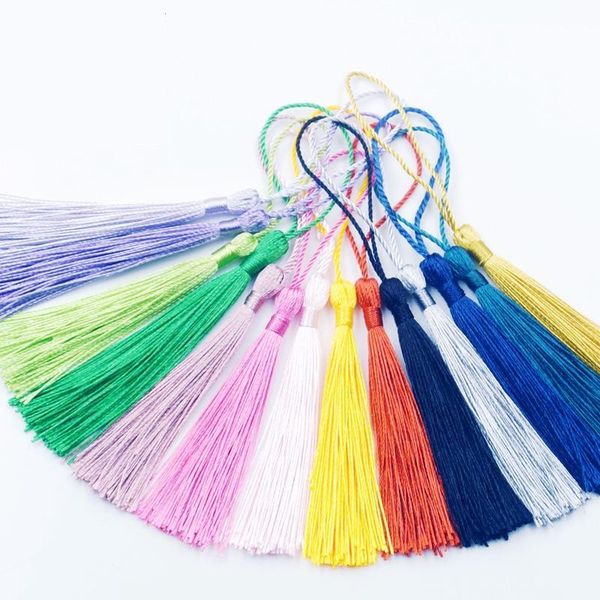 

50pcs multicolor polyester decorative tassel diy jewelry curtain garments decorative accessories key bag pendant craft tassels h jllrfd