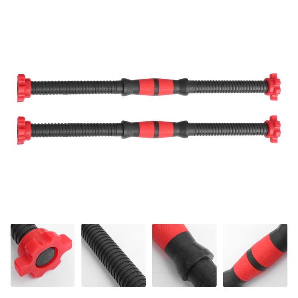 

dumbbells 2pcs 50cm dumbbell bars handles weight lifting spinlock collar set with 4pcs nuts for gym barbells streng