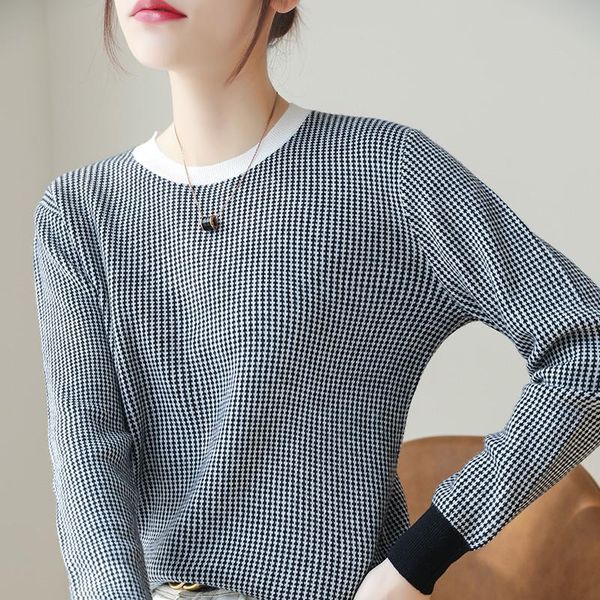 

women's sweaters women 100% cashmere and wool warm pullovers 2021 winter arrival o-neck jumpers knitwear girl clothes lady comfort swea, White;black