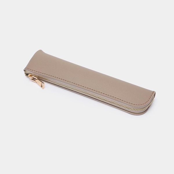 

pen case leather mini pen bag creative simple 3-4 capacity male and female high school