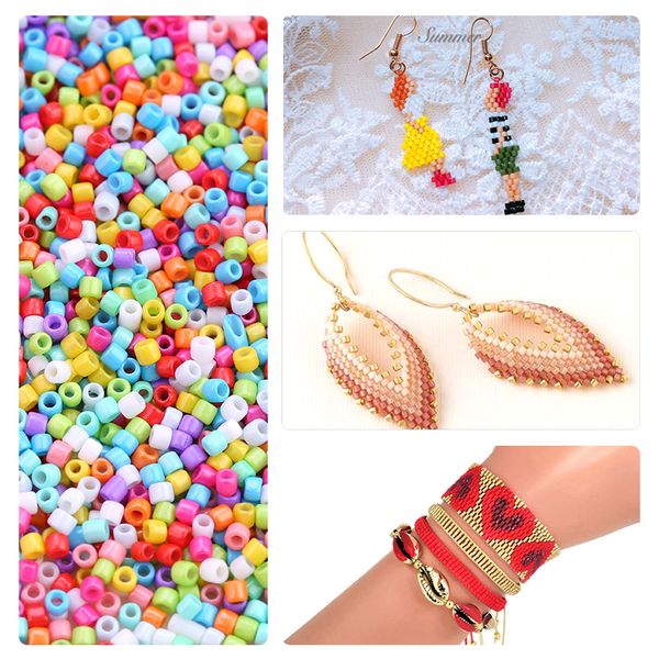 

4500pcs/bottle multicolor glass seedbeads charms crystal jewelry glass seed beads for diy bracelet earring jewelry making 20g