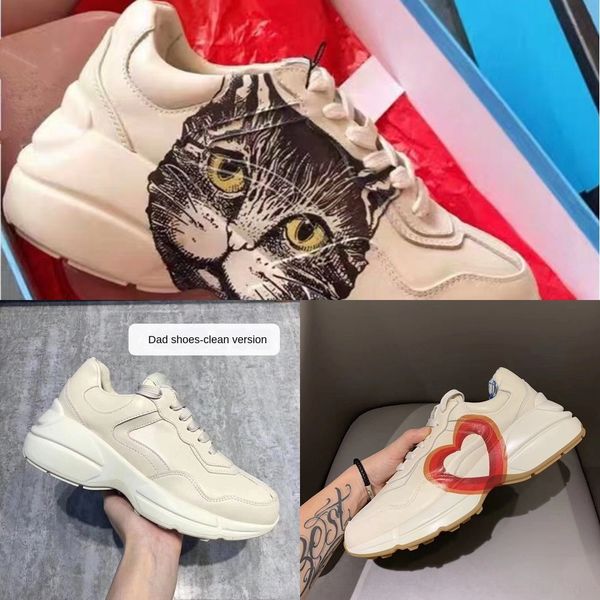 

0wvy 2020 мужская усеянная обувь spikes low flats вскользь женщина для мужчин кроссовки пчела вышивка13; ysl13; shoesm100