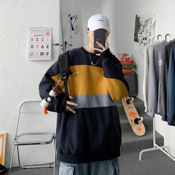 

men's sweaters thicken warm mens pullovers crewneck outdoor fashion clothing casual abbigliamento da uomo loose sweater bd50pp1, White;black