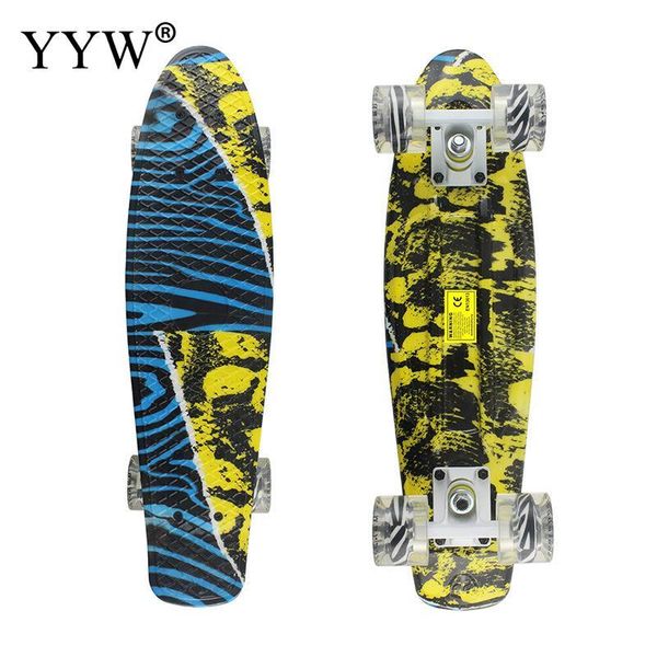 

59cm fish board mini cruiser skateboard children scooter longboard skate board retro penny 4 wheel hip-hop fishboard