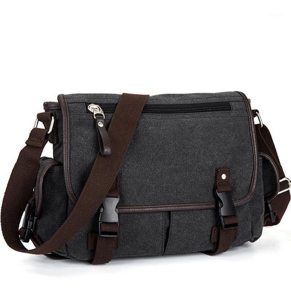 

vintage men's briefcases shoulder bag travel crossbody bags causal canvas messenger bag patchwork multi-function lapxa237zc1