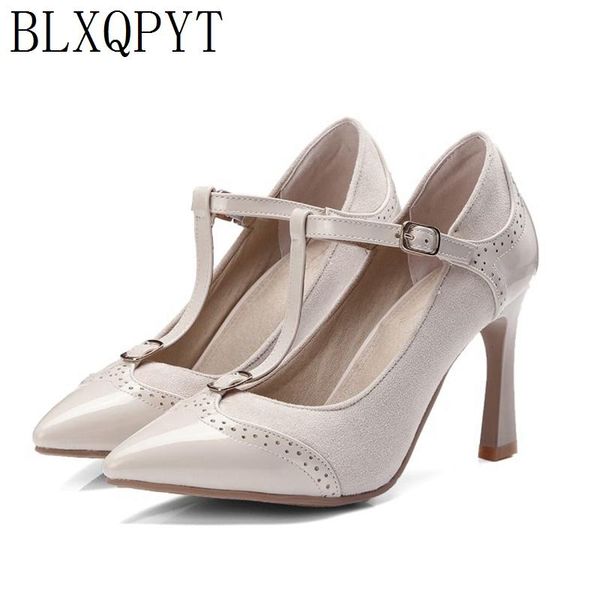 

dress shoes blxqpyt gladiator women fashion big size 34-48 lady pointed toe high heels9cm pumps wedding party woman 564, Black