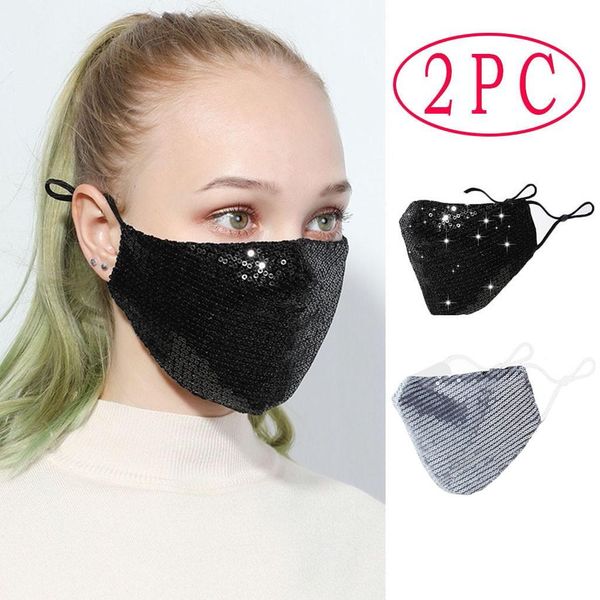 

1pc outdoor washable reuse face-mask sequins for germ protect face-mask mascarillas halloween cosplay mask masque mascaras wmthsz
