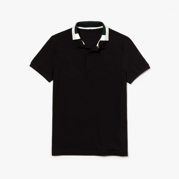 

mens short sleeve crocodile shirts summer 100% cotton casual shirt for men fashion homme1, White;black