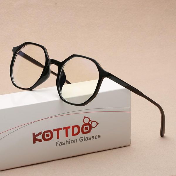 

new anti-blue light women eyeglasses optical myopia prescription glasses classic men computer goggles eyewear square plastic, Black