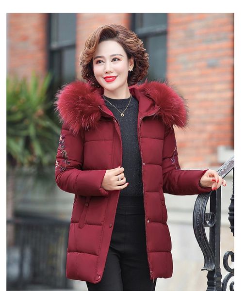 

2021 female fashion new korean jacket short and large size 6xl down quilted fine fit biu2, Black