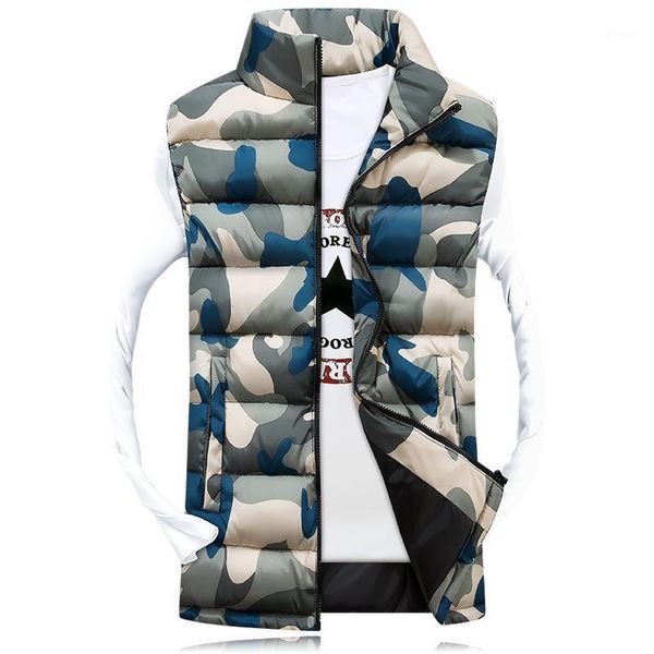 

men's vests mens jacket sleeveless vest winter fashion casual slim coats brand clothing cotton-padded men's men waistcoat plus siz, Black;white