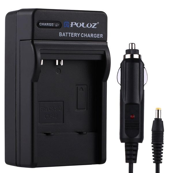 

puluz digital camera battery car charger for casio cnp40 battery