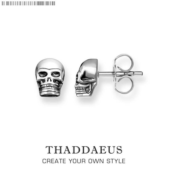 

серьги-шпильки череп серебристомас в стиле glam fashion хороший еврейский для женщин2017 ts подарок в 925 стерлингов silversuper сделки jlly, Bronze;silver