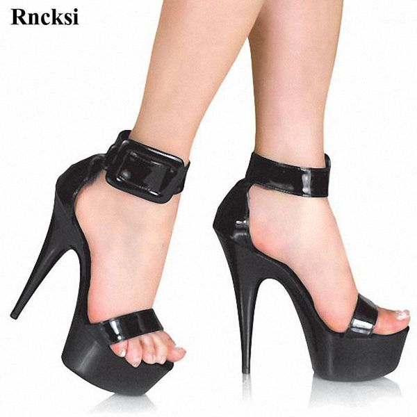 

sandals rncksi brand plus size 46 peep toe zapatos mujer 15cm high heels platform women's shoes wedding pumps1, Black