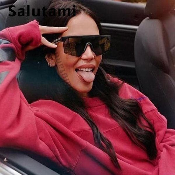

sunglasses rimless one piece square for women men stripe double color sun glasses female oversize shield shades, White;black