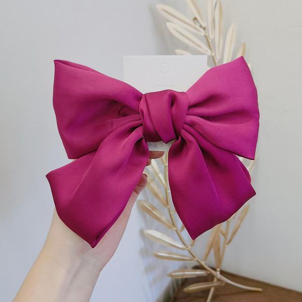 

oversized bow knot hairgrips bohemian hair bow ties hair clips girl hair accessories for women bowknot hairpins ponytail holder swy sqcflh, Slivery;golden