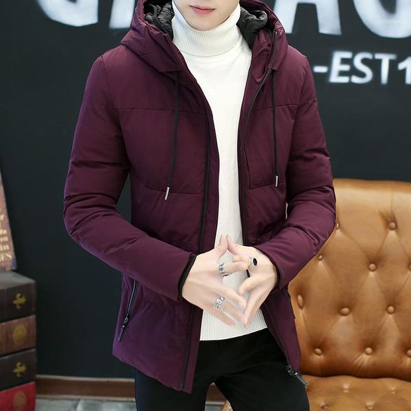 

mrmt 2020 brand men's jackets thicken cotton coat for male trim jacket padded hooded outer wear clothing garment1, Black