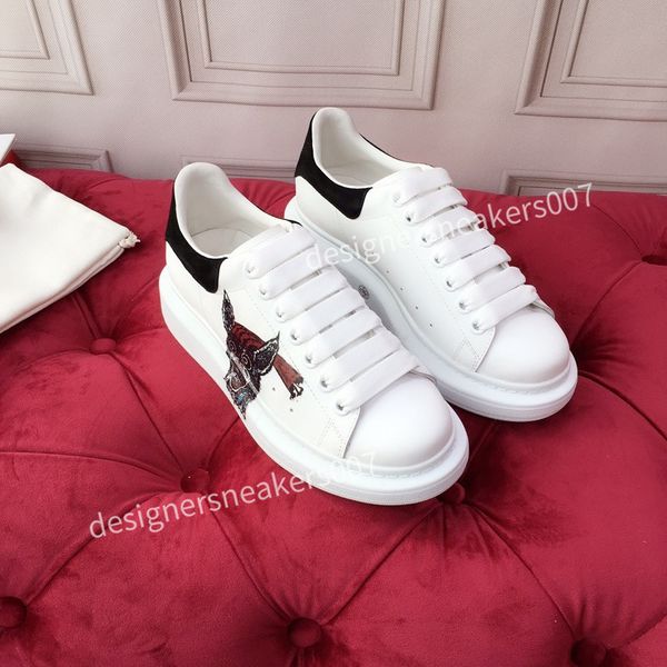 

the man lace up platform oversized sole sneakers white black casual hc191002