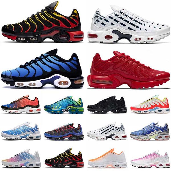 

2021 worldwid plus tn plus ultra se women mens running shoes fade blue triple black red white sports sneakers trainers size 12