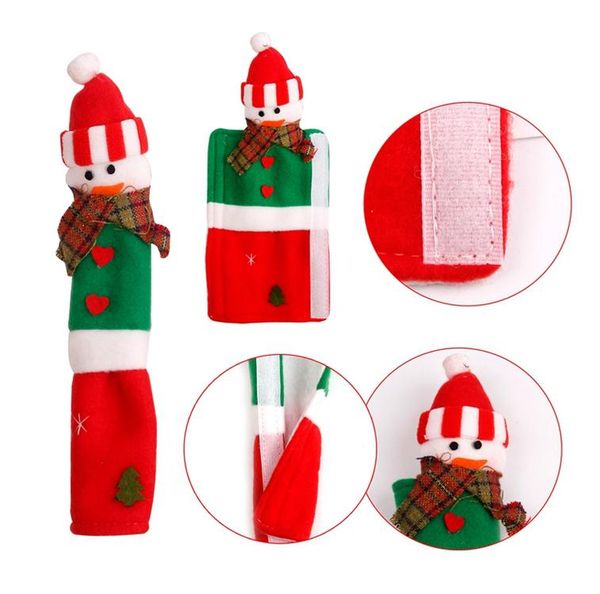 

merry christmas decoration 2020 christmas gifts handle gloves refrigerator handle sets cristmas decorations for home noel wmtukr