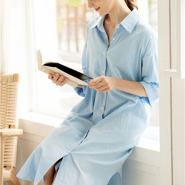 

colorfaith new women dresses autumn spring loose casual high waist straight long shirt dress solid single breasted dr8821 y200805, Black;pink