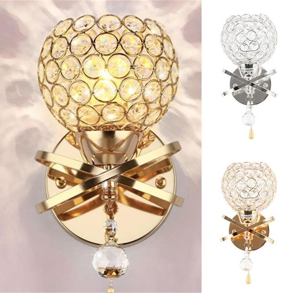 

wall lamp crystal simple and creative bedroom bedside home lighting living room