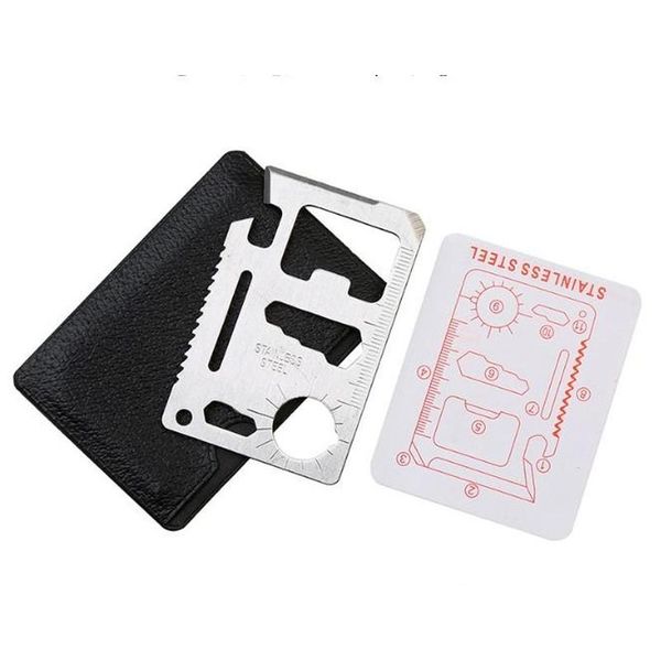 

multifunction credit card knife for outdoor camping survival double saw sos pocket army k jllabz lucky2005