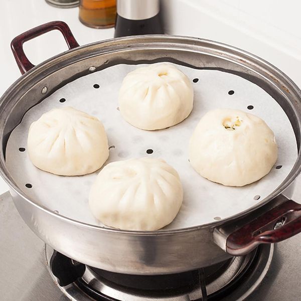 

round air fryer liner parchment paper steamer drawer paper baking sheet cooking table mat baking paper fast delivery shipping sqcrrf