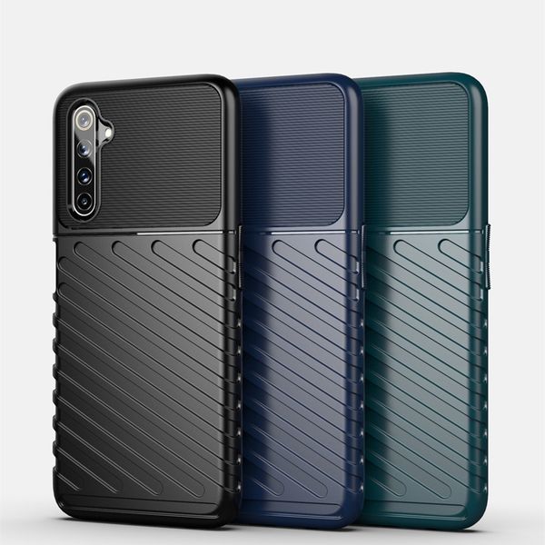 

thunder armor realme 6 case 6.6 inch soft silicone anti-fall mobile phone back cover for realme6 pro fundas shell