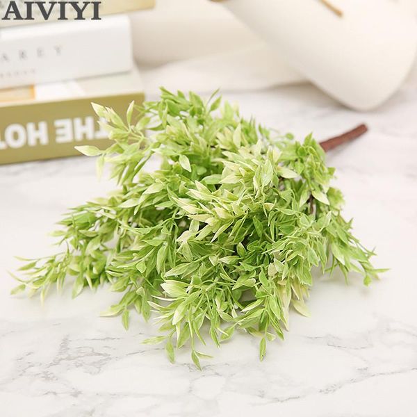 

decorative flowers & wreaths artificial green fake grass pepper fern wall hanging flower family life garden wedding office decoration