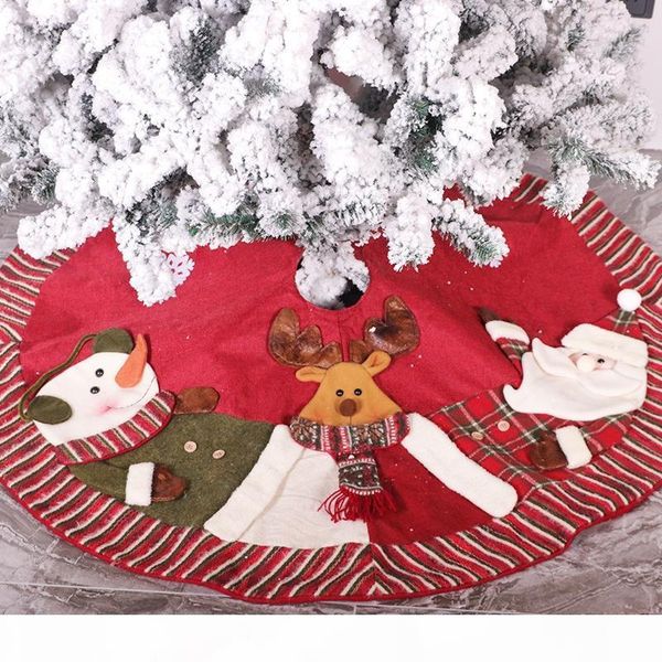 

tree doll skirt decor party decoration cute skirt home holiday thick christmas claus plush tree xmas santa three tool alktm