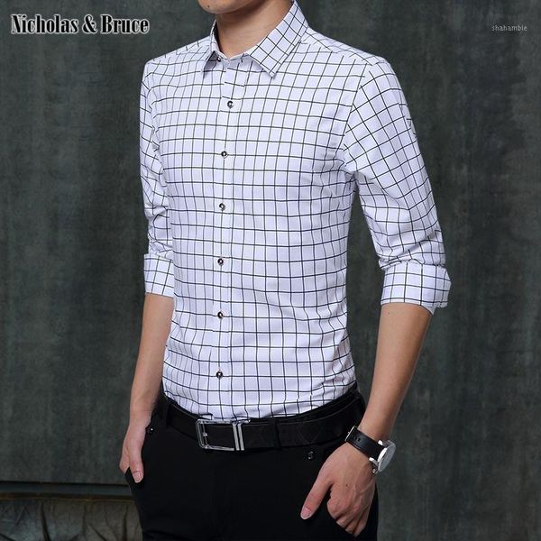 

n&b plaid shirt mens business dress shirts fashion men clothes spring autumn man social shirts men shirt french cuff cs111, White;black
