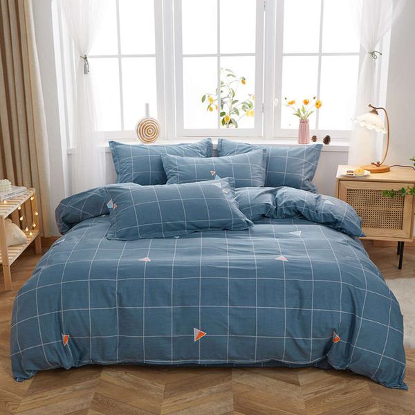 

insfeng pure cotton four piece small frh cotton quilt cover sheet 200x230cm bedding
