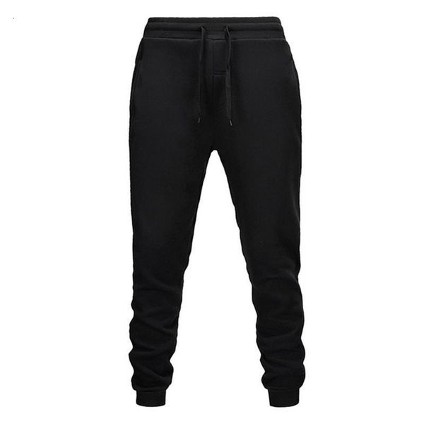 

binyuxd autumn brand gyms men joggers sweatpants men's joggers trousers sporting clothing the bodybuilding pants, Black