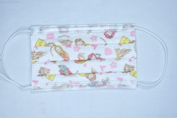 

girls disposable cartoon boys kids non-woven respirator mouth mask anti pollution breathable print face masks for kid car