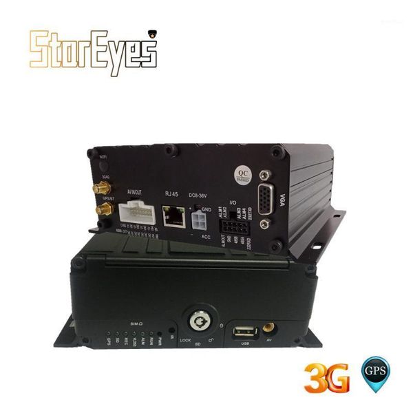 

kits gps 3g ahd 720p 4channel hdd sd card mobile dvr for trailer truck taxi vehicle car school bus1, Black;white